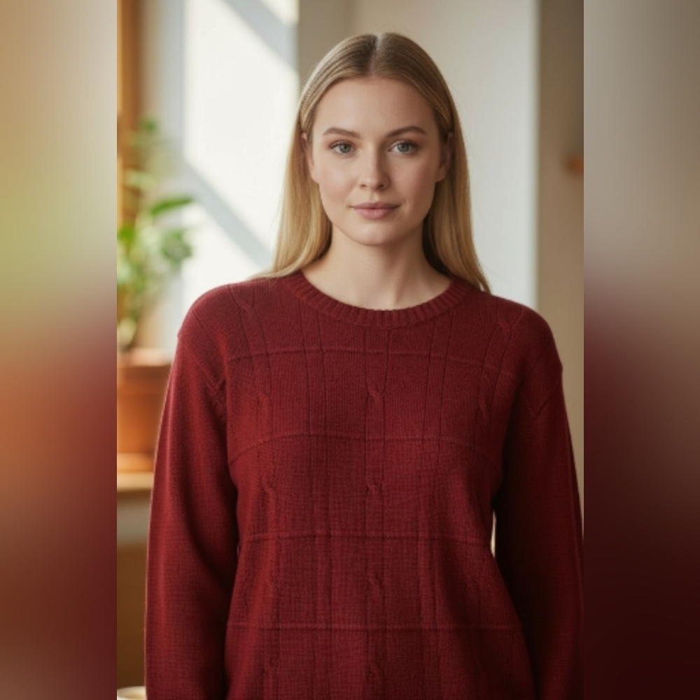oscar de la renta Women's Size 2xl Cable Knit Sweater